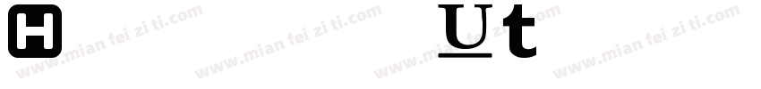 Hollow out font字体转换